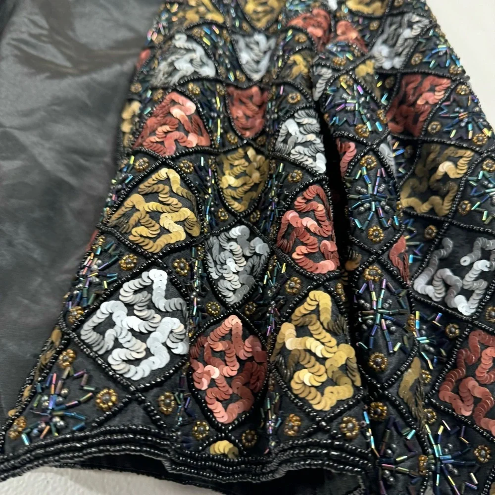 Niteline Black and Gold Embellished Blazer - Picture 5 of 15